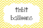 timbit ballooons printable label